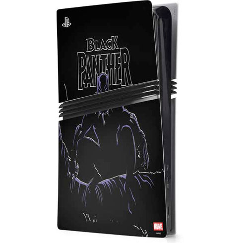 Marvel Black Panther Night Time Watch PS5 Pro Console Skin